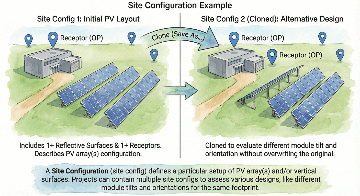 Site configuration examples